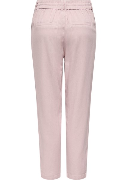 Onlcaro-Poptrash Keten Karışımlı Comfort Fit Normal Bel Düz Paça Pantolon Bayan Pantolon 15278710