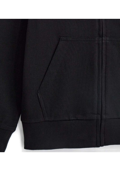 Original Marines Erkek Çocuk Fermuarlı Sweatshirt 8-14 Yaş Siyah
