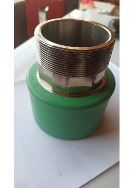 Geçiş Parçası Dıştan Dişli Adaptör Yuvarlak Erkek Ktp Ppr 90X3 Made In Italy