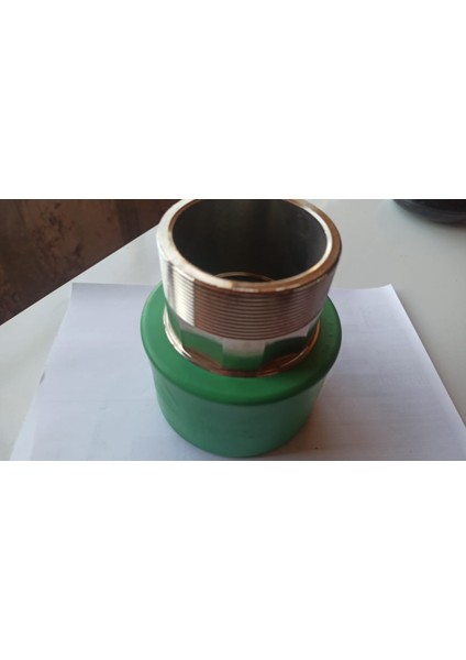 Geçiş Parçası Dıştan Dişli Adaptör Yuvarlak Erkek Ktp Ppr 90X3 Made In Italy