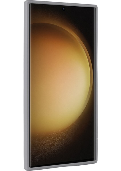 Samsung Galaxy S25 Ultra Kılıf Parlak Taşlı Tasarım Sah Pırlanta Kapak - Gri