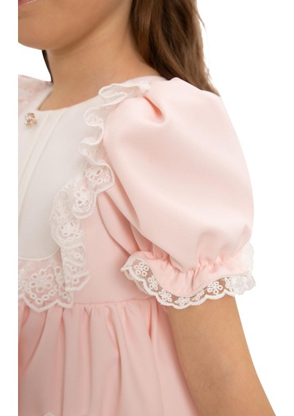 Pamina Kız Bebek Ayıcıklı Elbise 6-24 Ay Pudra indirimleri