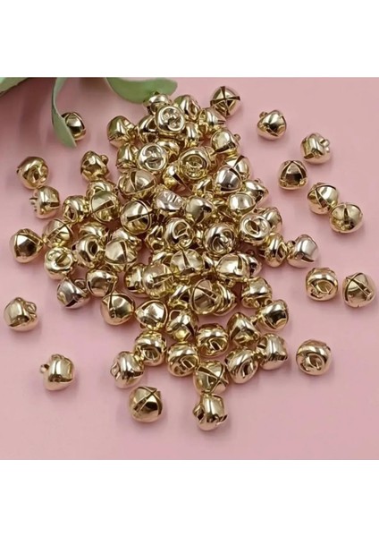 Gold Parlak Kulplu Çan Zil Hayvan Tasma Zili Amigurumi Zili Kına Gecesi Tef Yapımı Zili 20MM 20 Adet