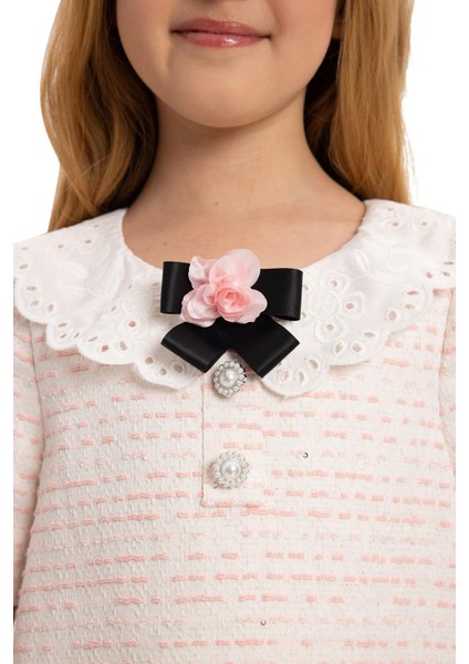 Pamina Kız Çocuk Çantalı Şık Elbise 3-7 Yaş Pembe modelleri