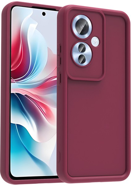 Reno 11F Kılıf Kamera Korumalı Sah Ananas Kapak - Mürdüm