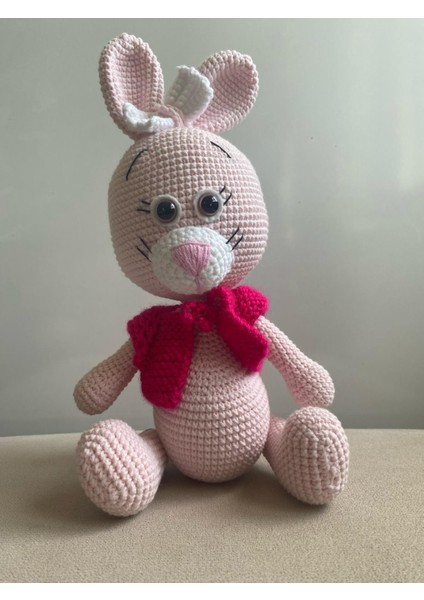 Amigurumi Oyun ve Uyku Arkadaşı Sevimli Tavşan