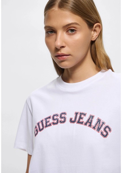 Guess Kadın Tişört Beyaz