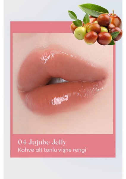 Doğal ve Parlak Görünüm Sunan Jel Yapılı Tint A'pıeu Juicy Pang Jelly Tint (04 Jujube Jelly)