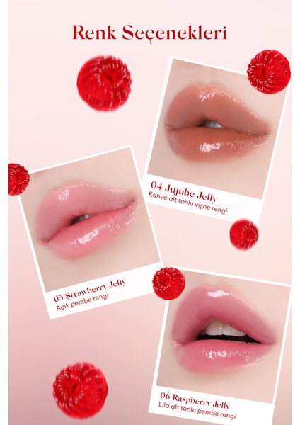 Doğal ve Parlak Görünüm Sunan Jel Yapılı Tint A'pıeu Juicy Pang Jelly Tint (04 Jujube Jelly)