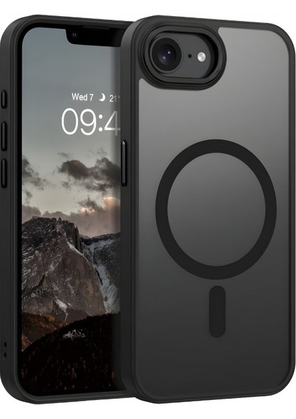 Apple iPhone 16E Uyumlu Kılıf Kamera Çıkıntılı Magsafe Şarj Destekli Yumuşak Kenarlı Mat Kapak