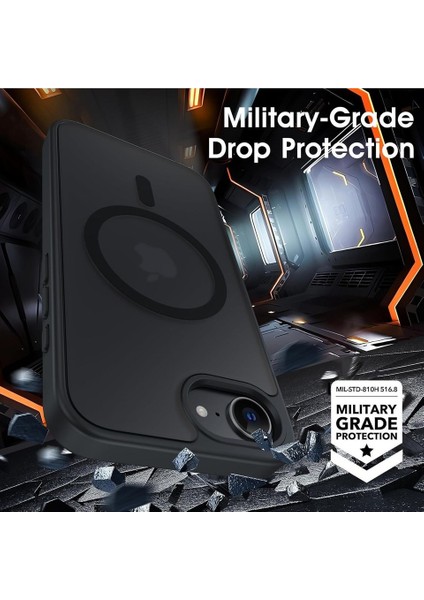 Apple iPhone 16E Uyumlu Kılıf Kamera Çıkıntılı Magsafe Şarj Destekli Yumuşak Kenarlı Mat Kapak fırsatları