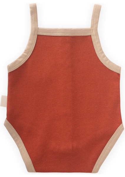 Biye Detaylı Waffle Zıbın 0-3 Yaş Kiremit fiyatları