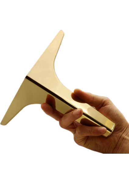 Mobilya Kanepe Sehpa Tv Ünitesi Koltuk Ayağı 17 cm Gold Altın Baza Ayak 4 Adet