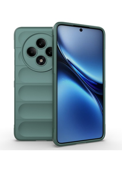 Oppo Reno 11FS Uyumlu Kılıf Etnik Optimum Silikon Yeşil