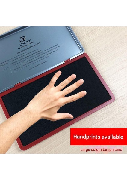 El Istampası Büyük Boy 225*130MM Siyah Mürekkep Pedi 9898