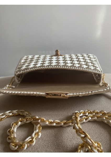 Handmade Kanvas Örgü Çanta