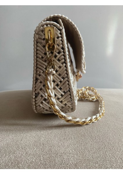 Handmade Kanvas Örgü Çanta