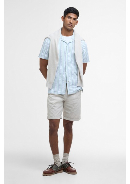 Beechcroft Striped S/s Regular Fit Gömlek GN12 Pale Apple