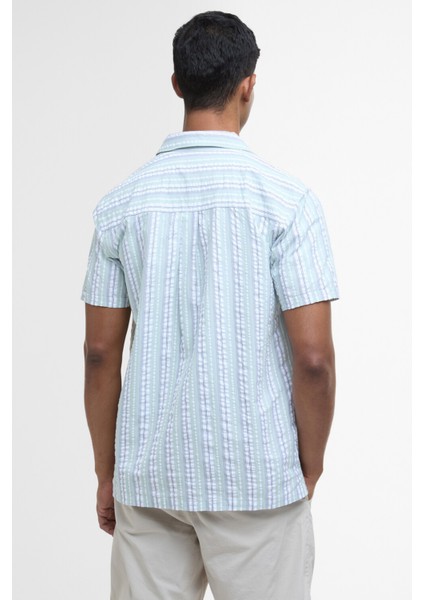 Beechcroft Striped S/s Regular Fit Gömlek GN12 Pale Apple