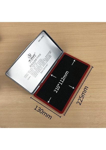 El Istampası Büyük Boy 225*130MM Siyah Mürekkep Pedi 9898 modelleri