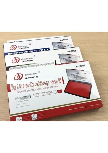 El Istampası Büyük Boy 225*130MM Siyah Mürekkep Pedi 9898 fırsatları