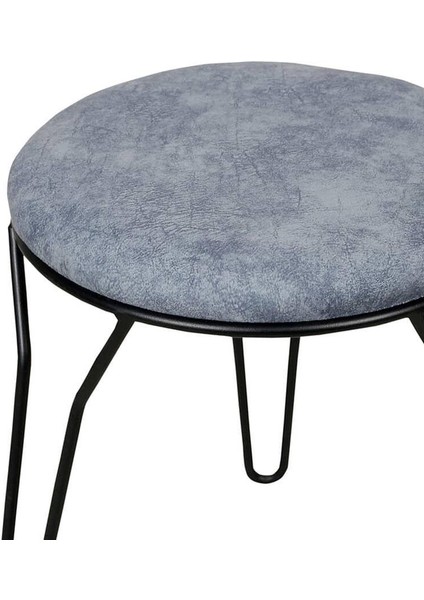 Akın Lüx Metal Ayaklı Tabure - Gri - 45X36X36 cm modelleri
