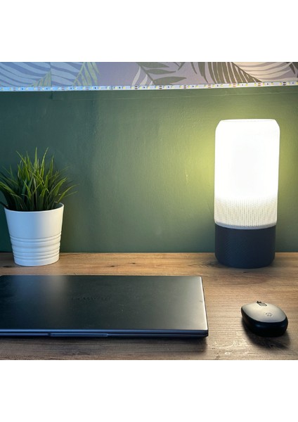 Tela Modern Tasarımlı Şık Abajur |dekoratif Masa Lambası, Yatak Odası, Salon ve Ofis Aydınlatması