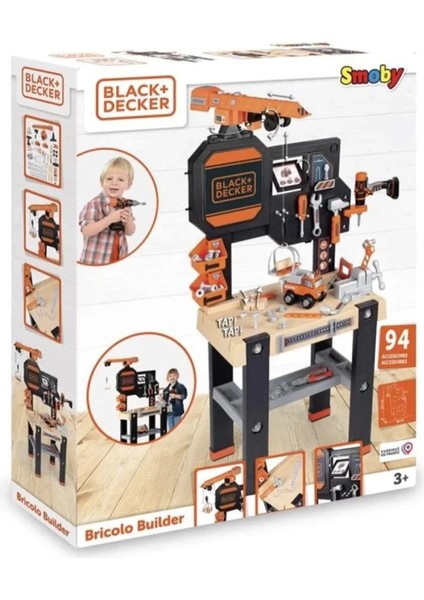 Nessiworld Smoby Black & Decker Vinçli Çalışma Tezgahı 360731