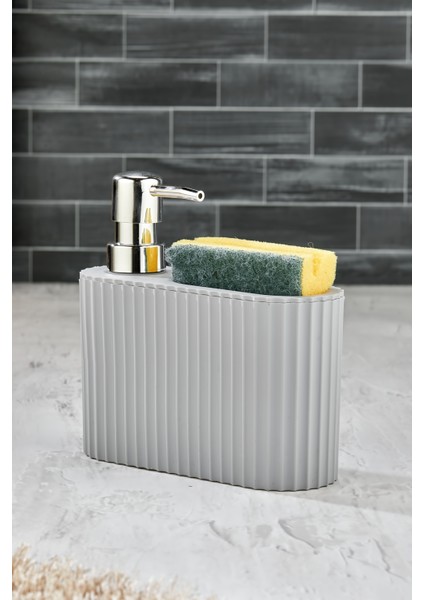 Este - Süngerlikli Sıvı Sabunluk, Sünger Hazneli Deterjanlık Mutfak Sabunluk