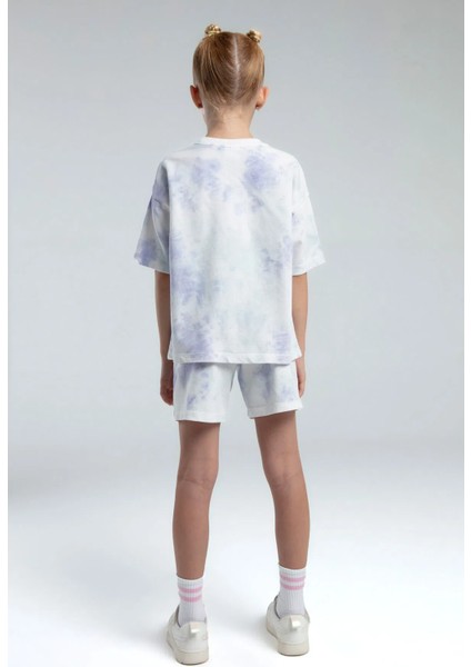 Rolypoly Kız Çocuk Batik Şortlu Takım 2-15 Yaş Lila fırsatları