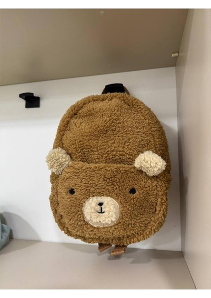 Pelüş Ayıcıklı Çocuk Sırt Çantası Kahverengi modelleri