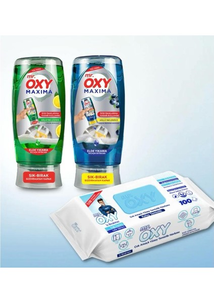 Mr.oxy Mr. Oxy Maxima Elde Yıkama Bulaşık Deterjanı Tanışma Seti