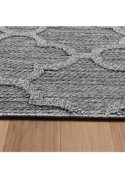 Geometrik Çizgiler Modern Tasarımlar Iskandinav Dokuma Taban Iç ve Dış Mekan İnce Sisal Halı Gri indirimleri