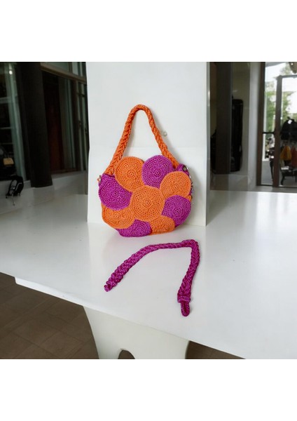Motifli Kol Çantası , Değiştirilebilir Askı Seçeneği , Handmade modelleri