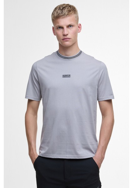 B.ıntl Logo Tipped T-Shirt GY51 Pale Slate