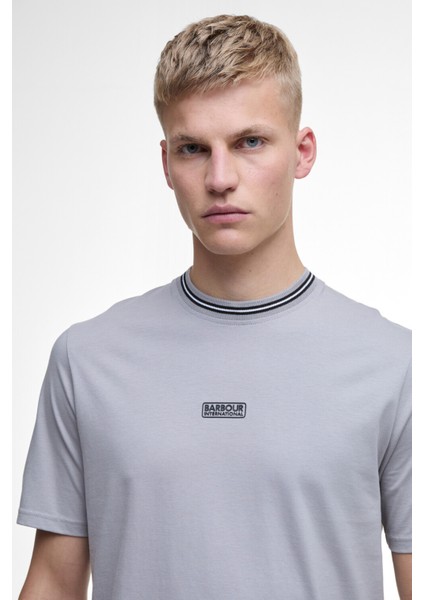 B.ıntl Logo Tipped T-Shirt GY51 Pale Slate