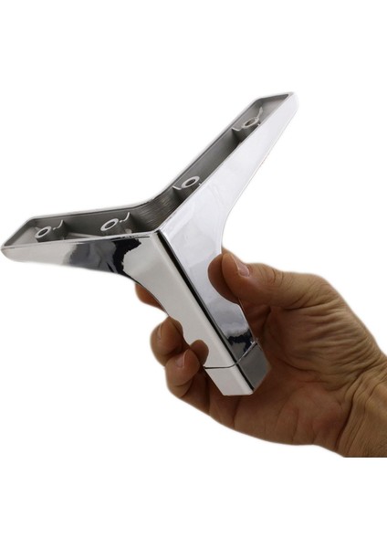 Mobilya Kanepe Sehpa Tv Ünitesi Koltuk Destek Ayağı 12 cm Krom Baza Ayakları 12'li Set indirimleri