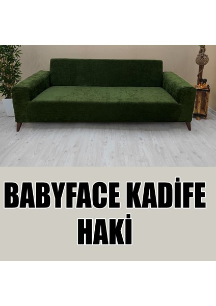 Babyface Kadife Kumaş Üçlü & Çekyat Koltuk Kılıfı