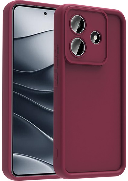 Redmi Note 14 5g Kılıf Kamera Korumalı Sah Ananas Kapak - Mürdüm