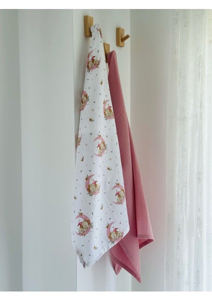%100 Pamuk 2'li Müslin Bebek Battaniye Seti Oeko-Tex Sertifikalı Müslin Örtü 80 x 90 cm fırsatları