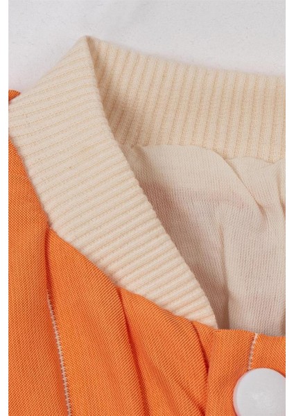 Unisex Kapitone Cıtcıtlık Ceket Turuncu indirimleri