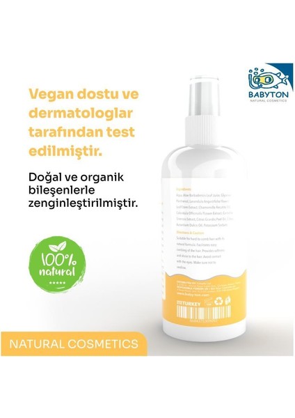 Nessiworld Babyton Bebek ve Çocuklar İçin Kolay Tarama Saç Spreyi 200 ml modelleri