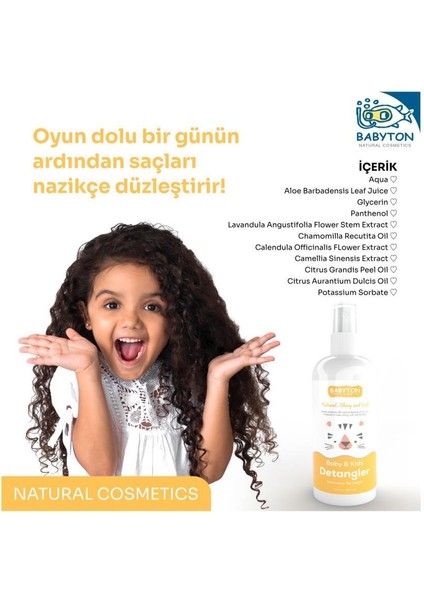 Nessiworld Babyton Bebek ve Çocuklar İçin Kolay Tarama Saç Spreyi 200 ml fırsatları