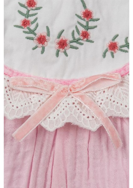 Kız Bebek Tulum Çorap Bandana 3'lü Set Pembe fiyatları