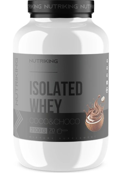 Isolated Whey Protein 2100 gr 70 Servis Hindistan Cevizi Çikolata