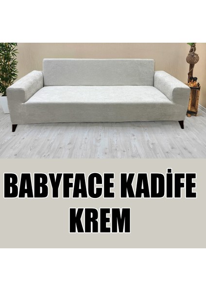 Babyface Kadife Kumaş Üçlü & Çekyat Koltuk Kılıfı