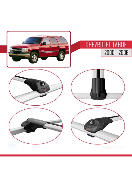 Chevrolet Tahoe 2000-2006 Arası ile Uyumlu Ace-1 Ara Atkı Tavan Barı Gri 3 Adet fırsatları