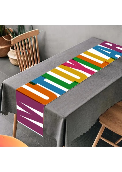 Mutlu Yıllar Yazılı Parti Masa Örtüsü 120X30CM