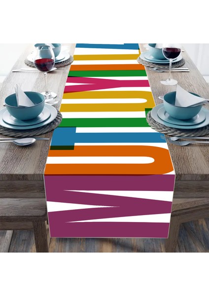 Mutlu Yıllar Yazılı Parti Masa Örtüsü 120X30CM fiyatları