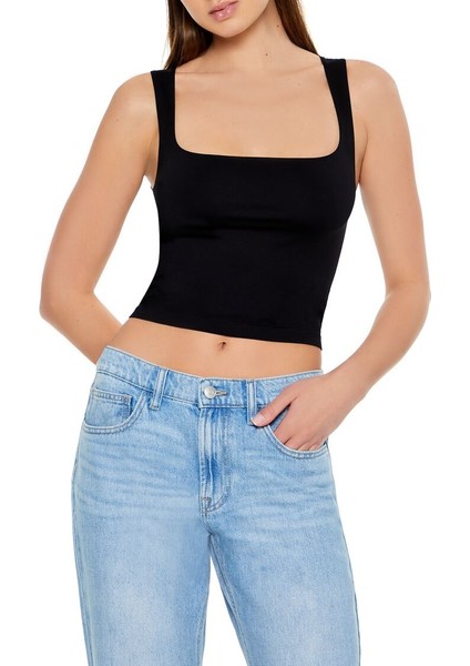 Dikişsiz Crop Atlet
